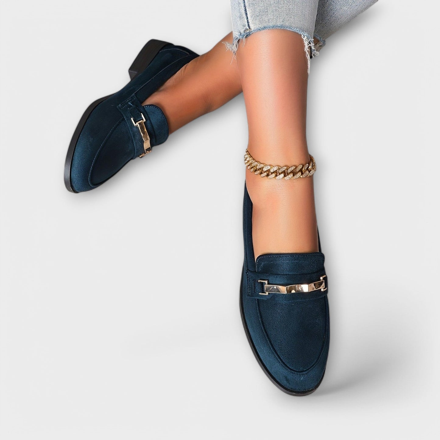 Luna | Elegante Flanell-Loafer
